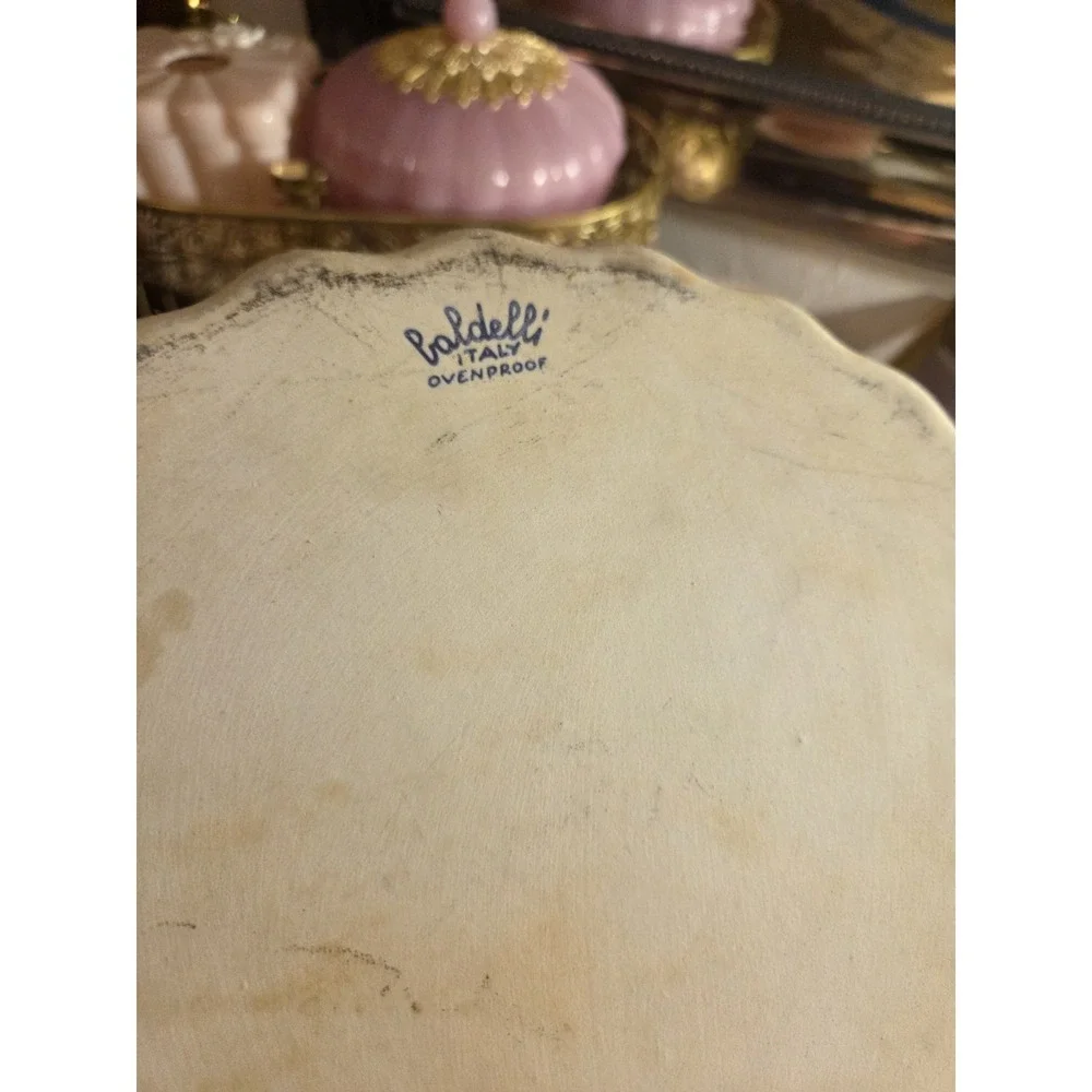 vintage Baldelli Italy scalloped quiche pan